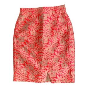J. Crew Jacquard Pencil Skirt